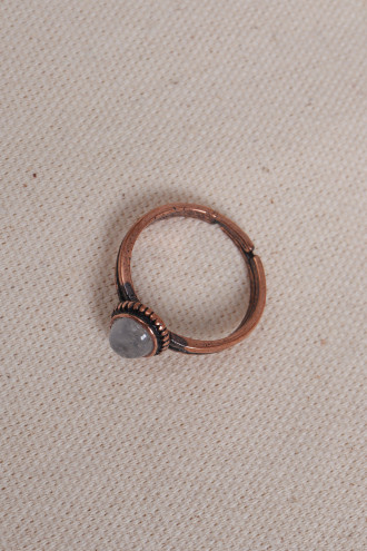 Ay Taşı Bakır Yüzük