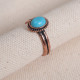 Turkuaz Taşlı Bakır Yüzük Turkuaz Taşlı Bakır Yüzük