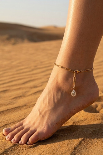 Damla Sallantılı Çelik Halhal