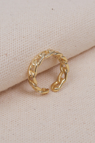 Zincir Modeli Gold Yüzük