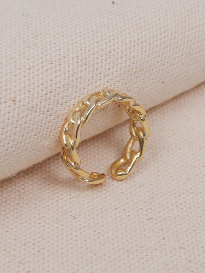 Zincir Modeli Gold Yüzük