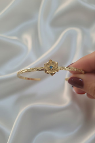 Gold Renk Ayarlanabilir Doğum Ayı Çiçeği Bilezik (Haziran)