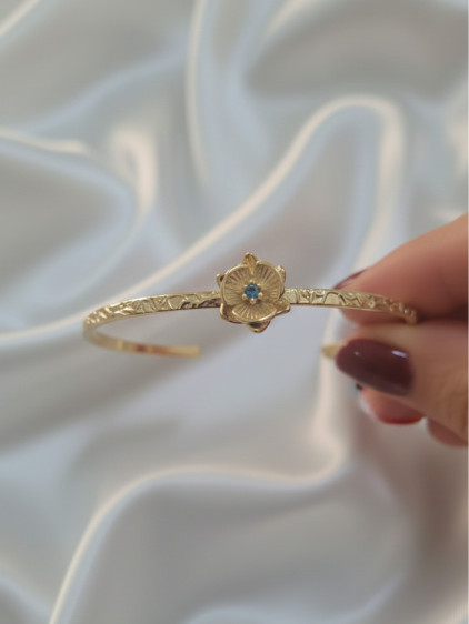 Gold Renk Ayarlanabilir Doğum Ayı Çiçeği Bilezik (Haziran)