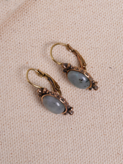 Serpentin Taşlı Otantik Küpe Serpentin Taşlı Otantik Küpe