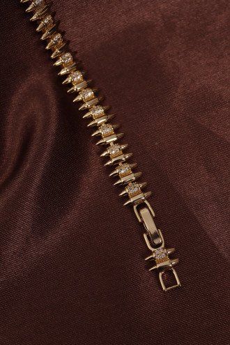 14k Xuping Gold Renk Zirkon Taşlı Kılçık Model Bileklik 17 + 2 cm