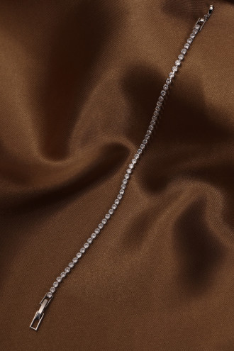 14k Xuping Silver Renk Zirkon Taşlı Suyolu Modeli Bileklik 17 + 2 cm