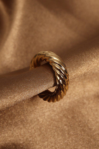 Burgu Modeli Gold Renk Kıkırdak Küpe