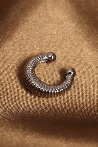 Yay Modeli Silver Renk Kıkırdak Küpe