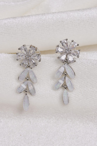 Roselle Silver Küpe