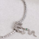 Yılan Figür Charm Su Yolu Silver Bileklik Yılan Figür Charm Su Yolu Silver Bileklik