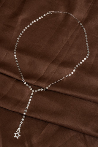 Luna Payet Zincir Silver Y Kolye
