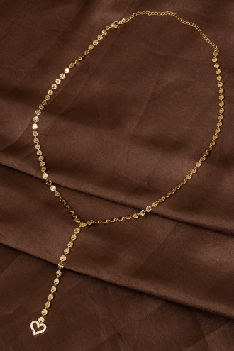 Elara Payet Zincir Gold Y Kolye