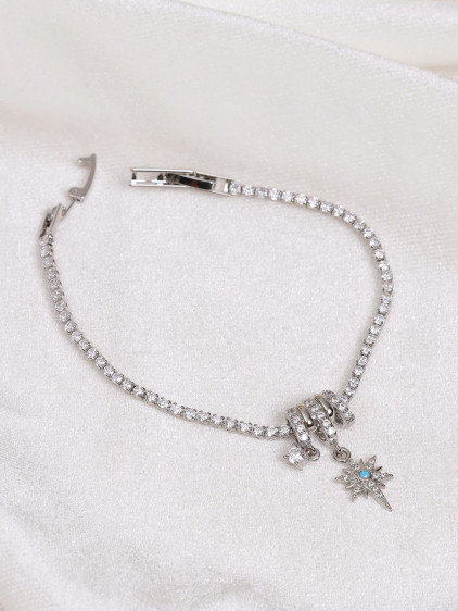 Sirius Mavi Charm Su Yolu Silver Bileklik Sirius Mavi Charm Su Yolu Silver Bileklik