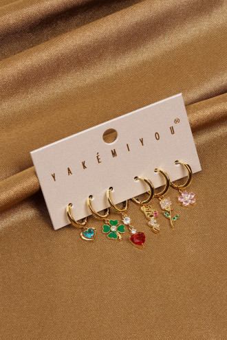 Çoklu Gold Renk Yakemiyou Küpe