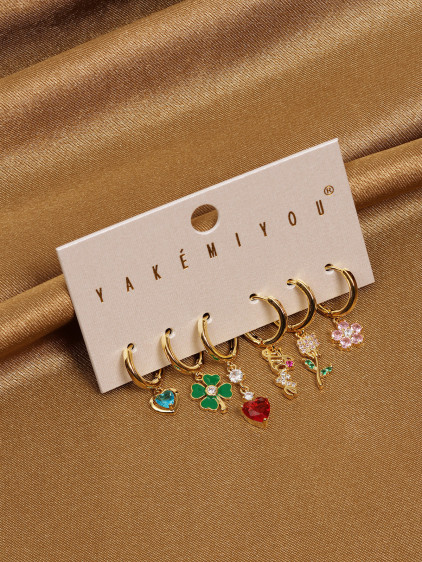 Çoklu Gold Renk Yakemiyou Küpe
