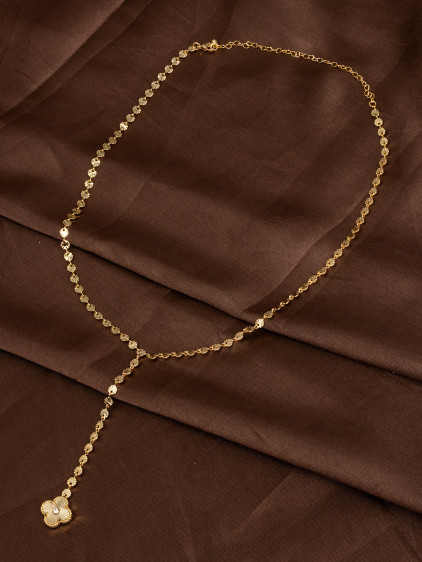 İkonik Yonca Payet Zincir Gold Y Kolye İkonik Yonca Payet Zincir Gold Y Kolye